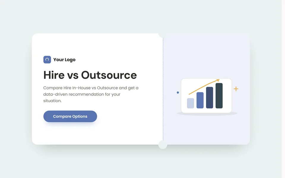 Hire vs Outsource template preview