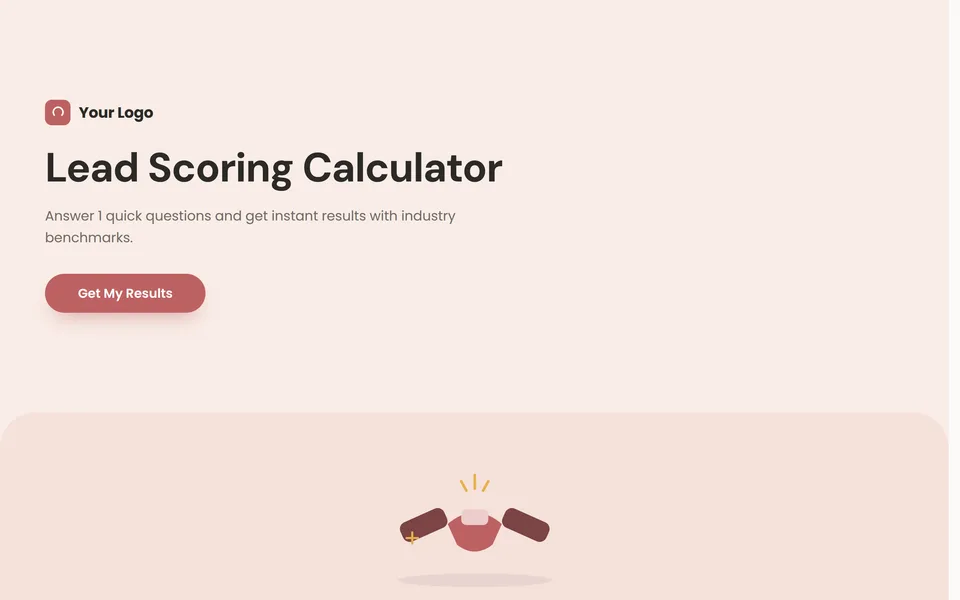 Lead Scoring Calculator template preview