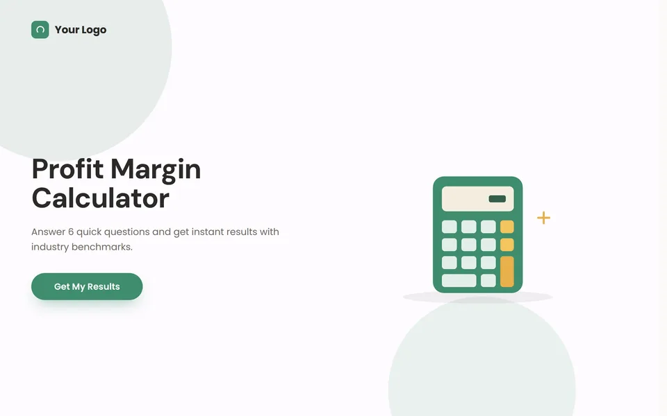 Profit Margin Calculator template preview